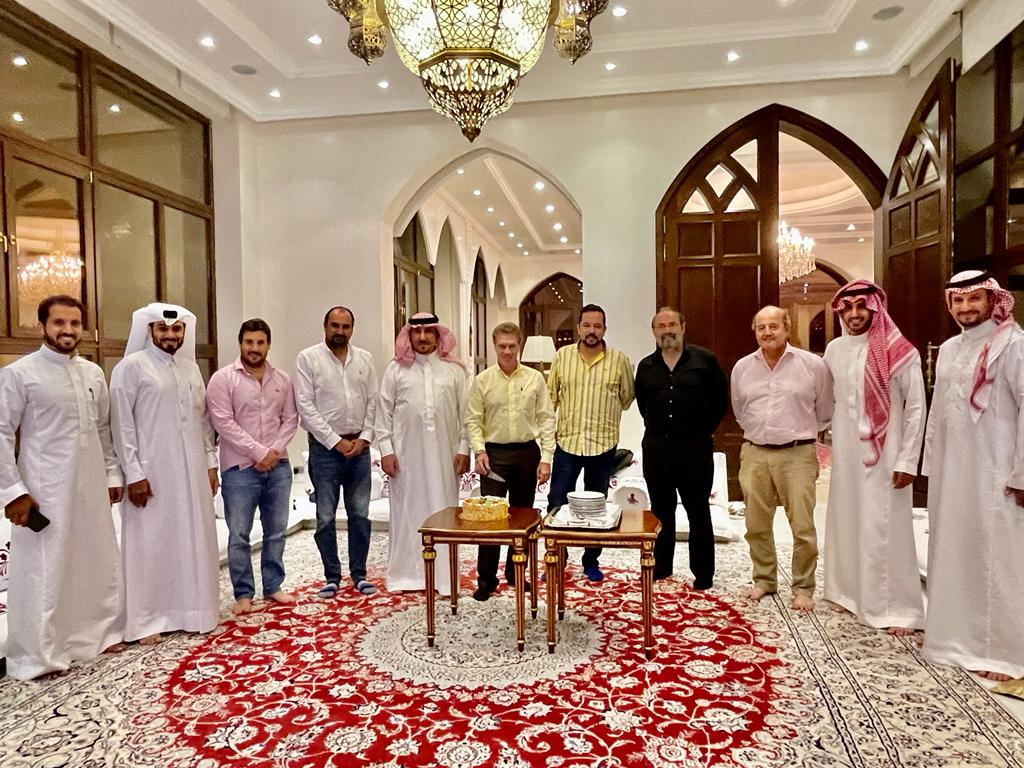 Executive meeting in Saudi palace